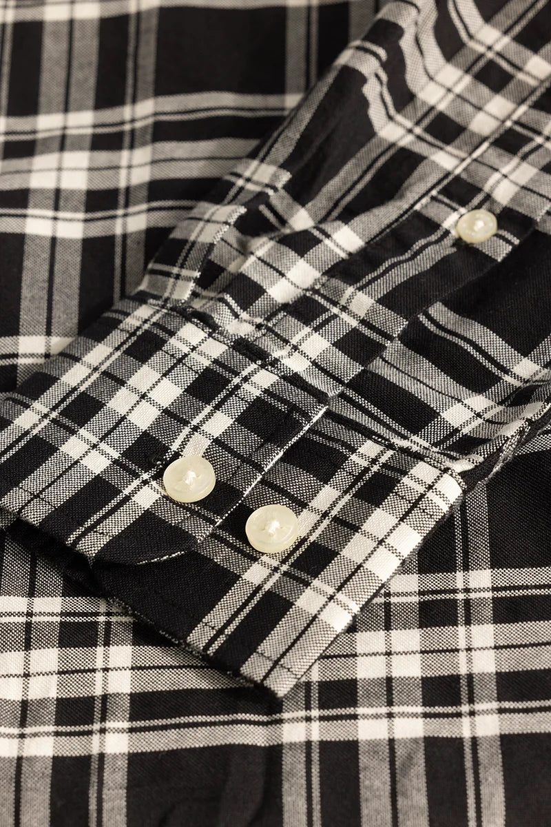 Black Checks Oxford Shirt