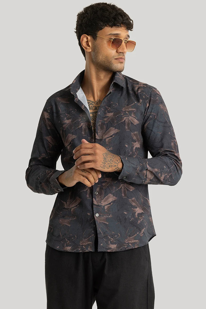 Origin Navy Abstract Shirt