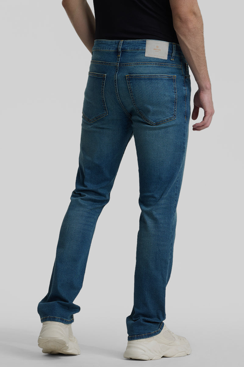 Blue Straight Fit Jeans