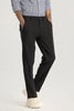 Charcoal Grey Plain Regular Fit Trousers