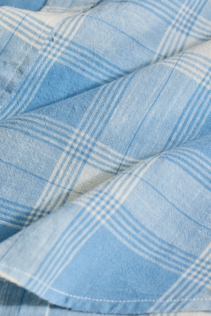 Blue Checks Linen Shirt