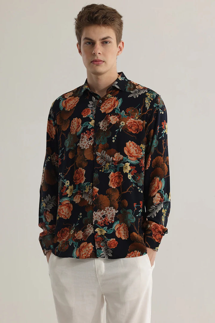 Floratique Black Shirt