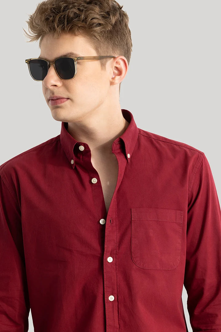 Red Oxford Shirt