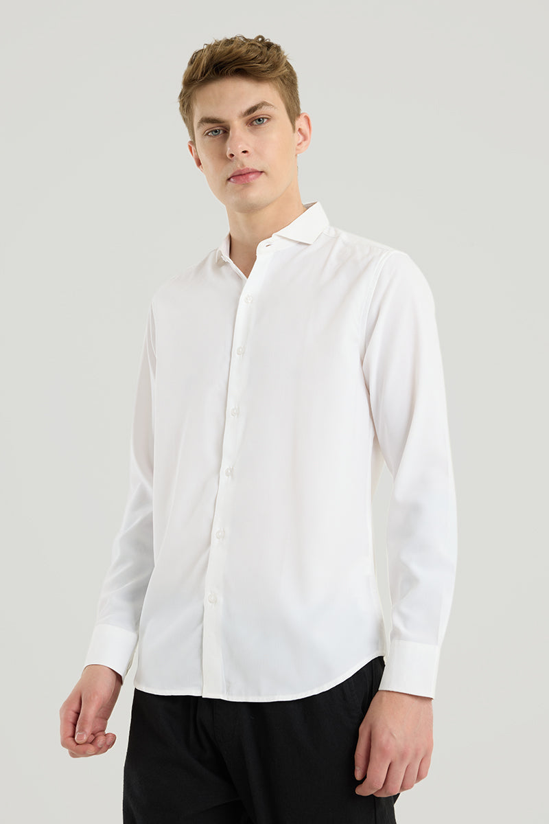 White French Collar Shirt