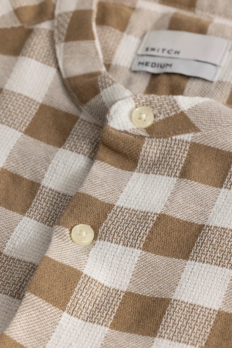 Plaiddora Beige Check Shirt