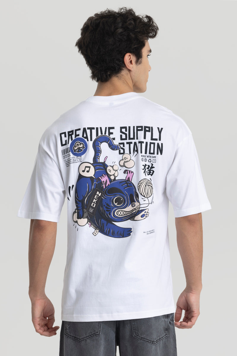 Creative Supply White Oversized T-Shirt