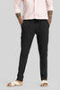 Harbor Black Plain Slim Fit Trousers