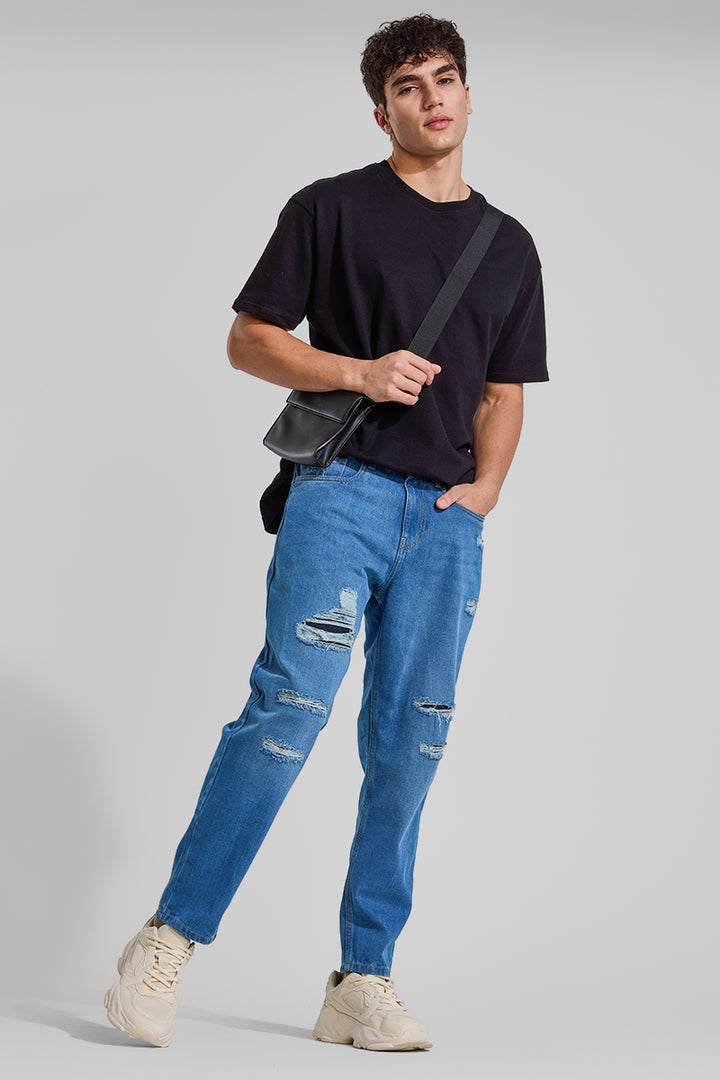 Blue Baggy Fit Jeans