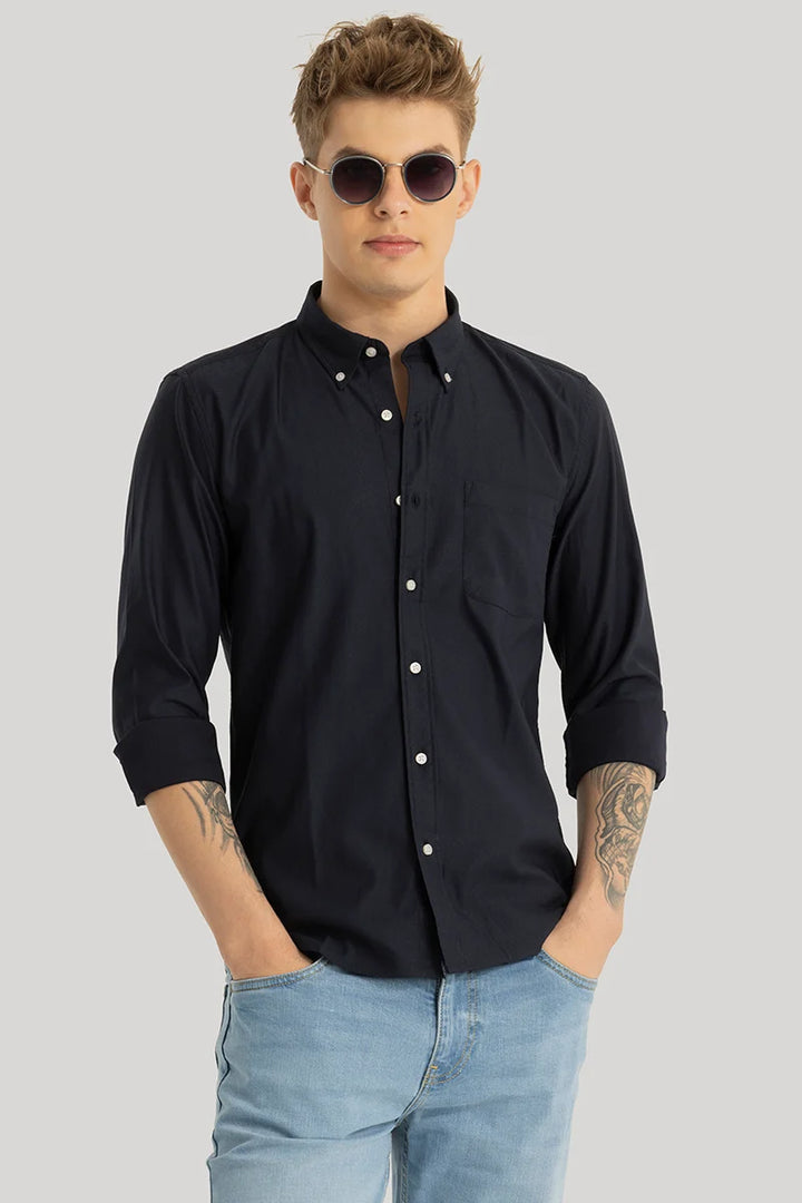 Button Down Black Shirt