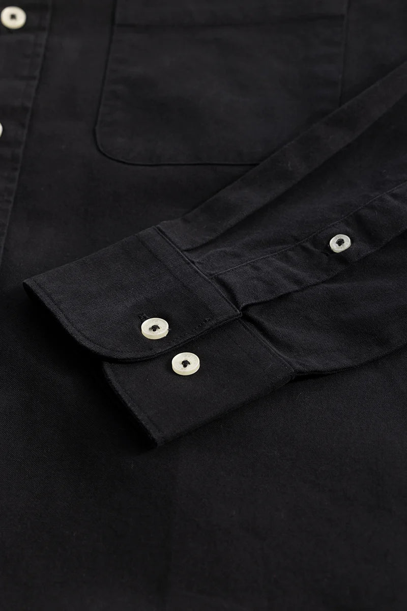 Shirtolo Plain Black Shirt