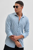 Blue Stripes Slim Fit Stretch Shirt