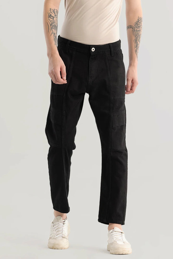 Cargotic Black Baggy Fit Jeans