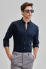 Navy Solid Twill Shirt