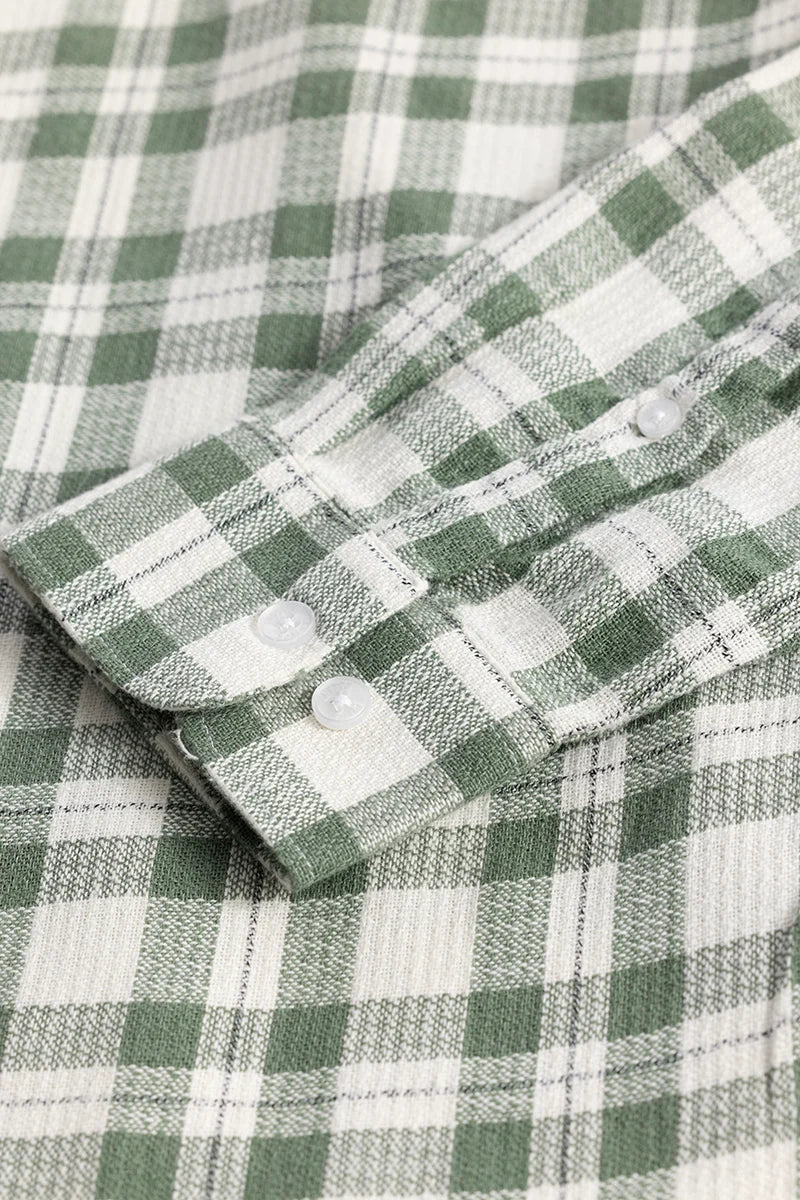 Siren Green Checks Shirt