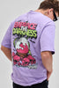 Embrace The Darkness Lavender Oversized T-Shirt