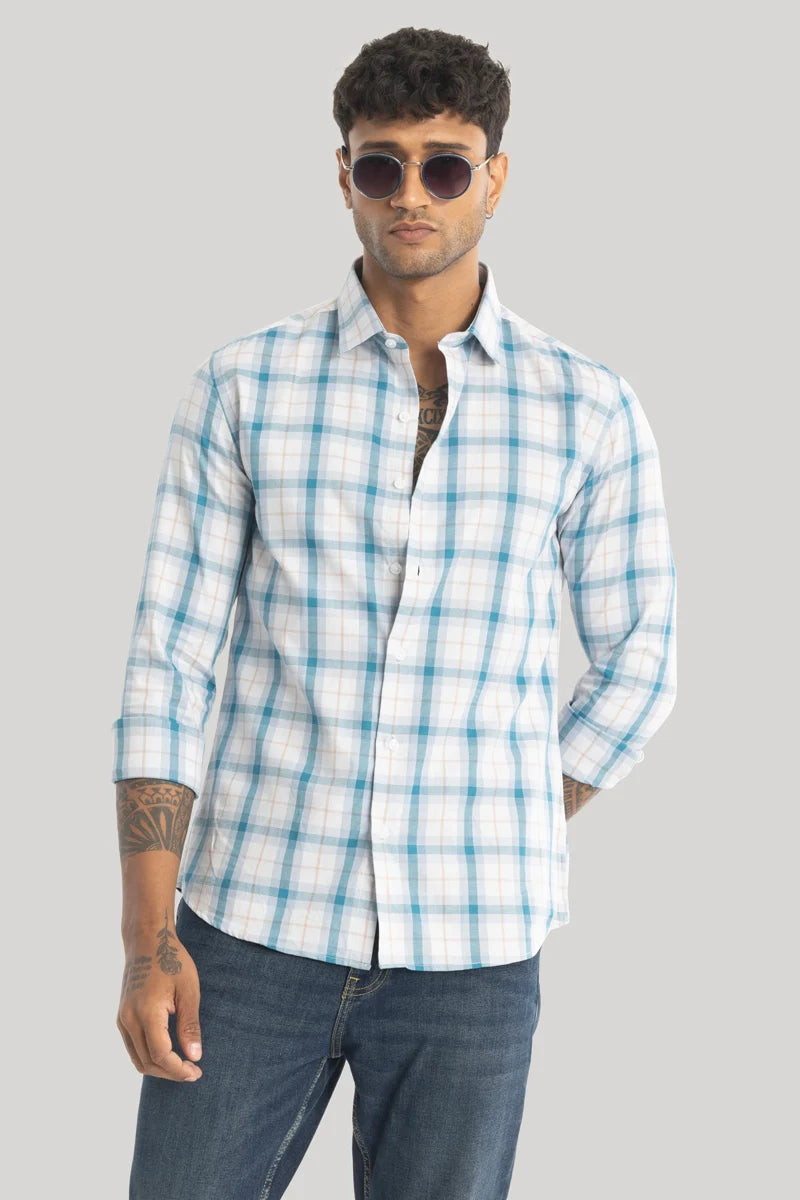 Lamberto Blue Checks Shirt