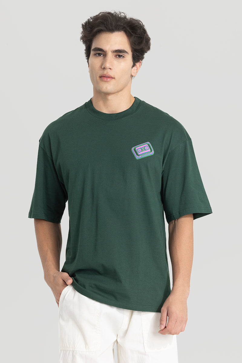 Big Dreams Green Oversized T-Shirt