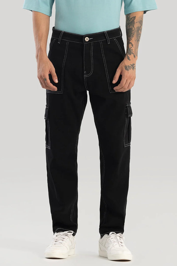 UrbanStreet Black Baggy Fit Jeans