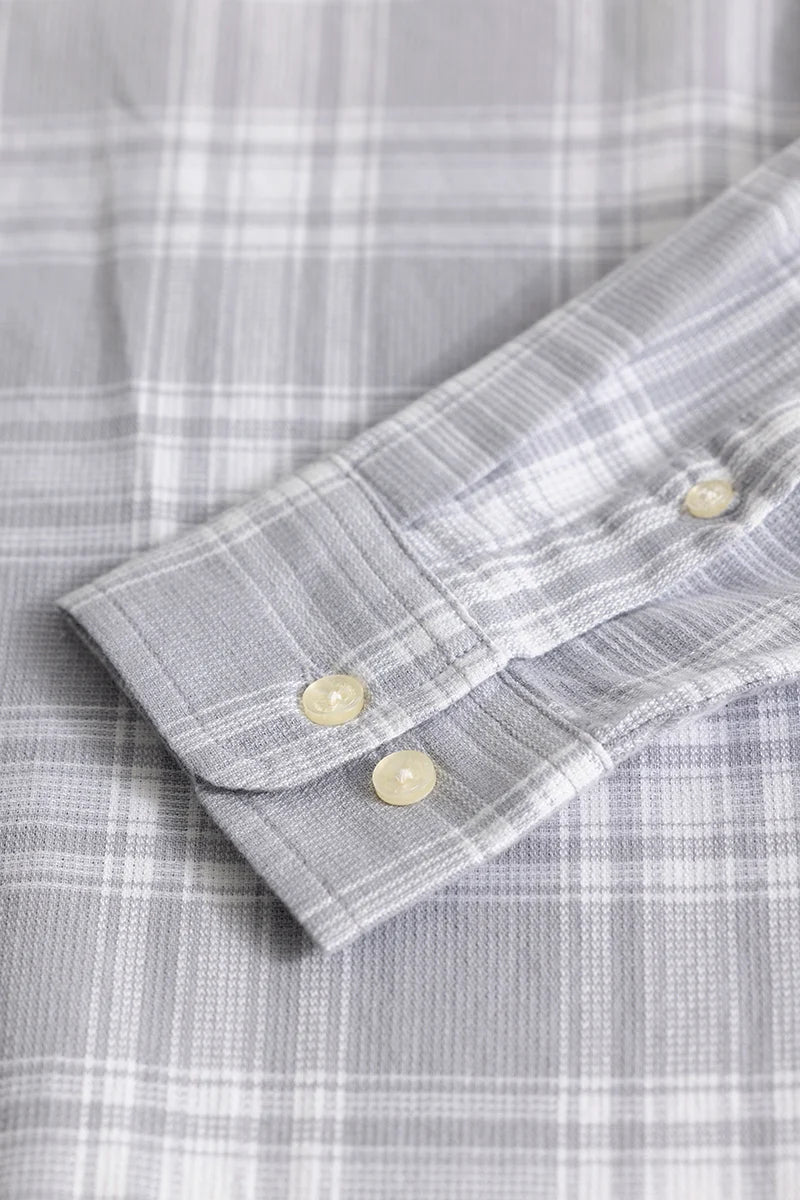 Plaidholic Grey Checks Shirt