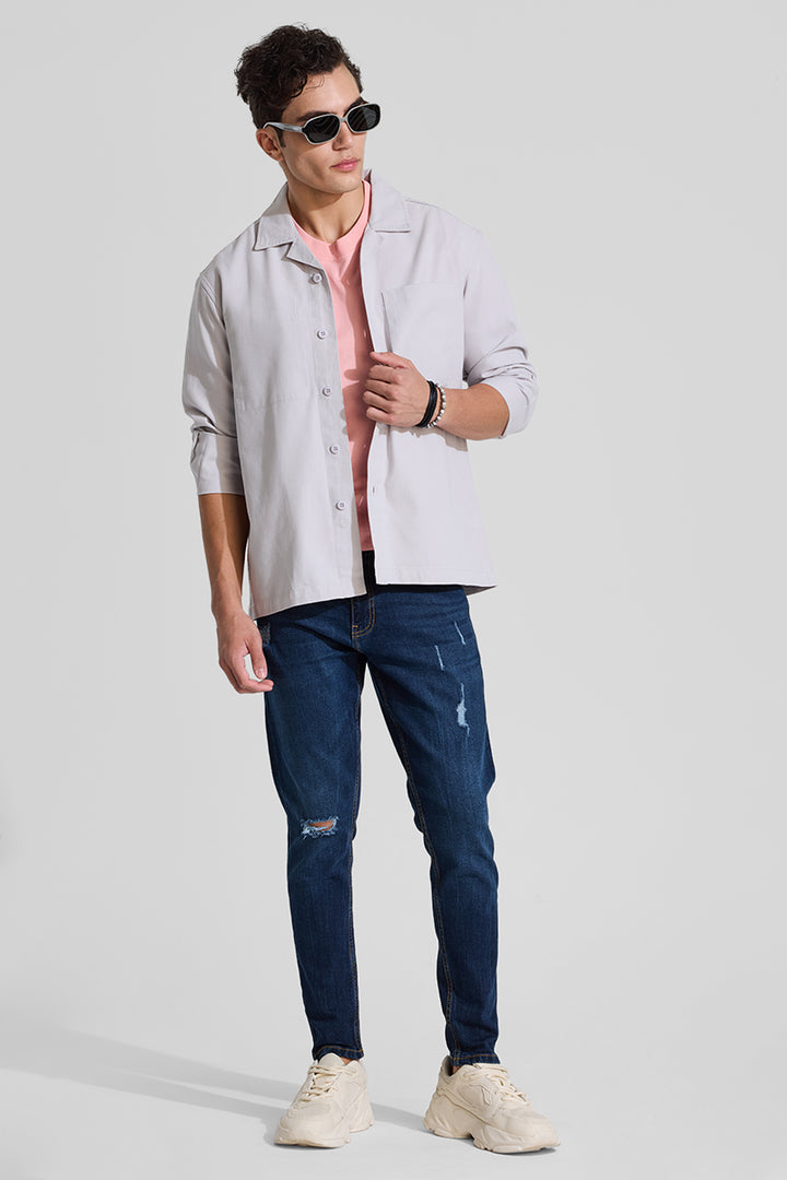 Off White Relaxed Fit Overshirt