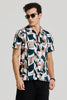 Dark Green Cuban Abstract Shirt