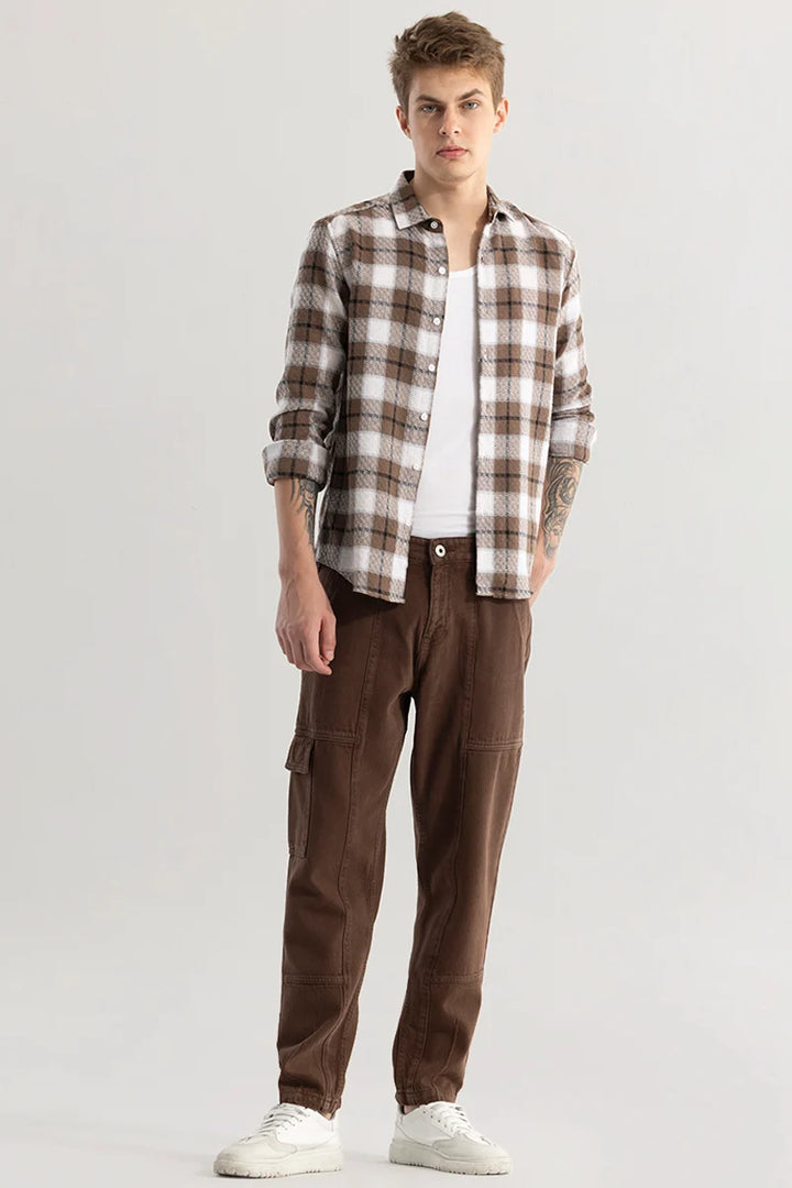 Trendtwill Brown Relaxed Fit Jeans