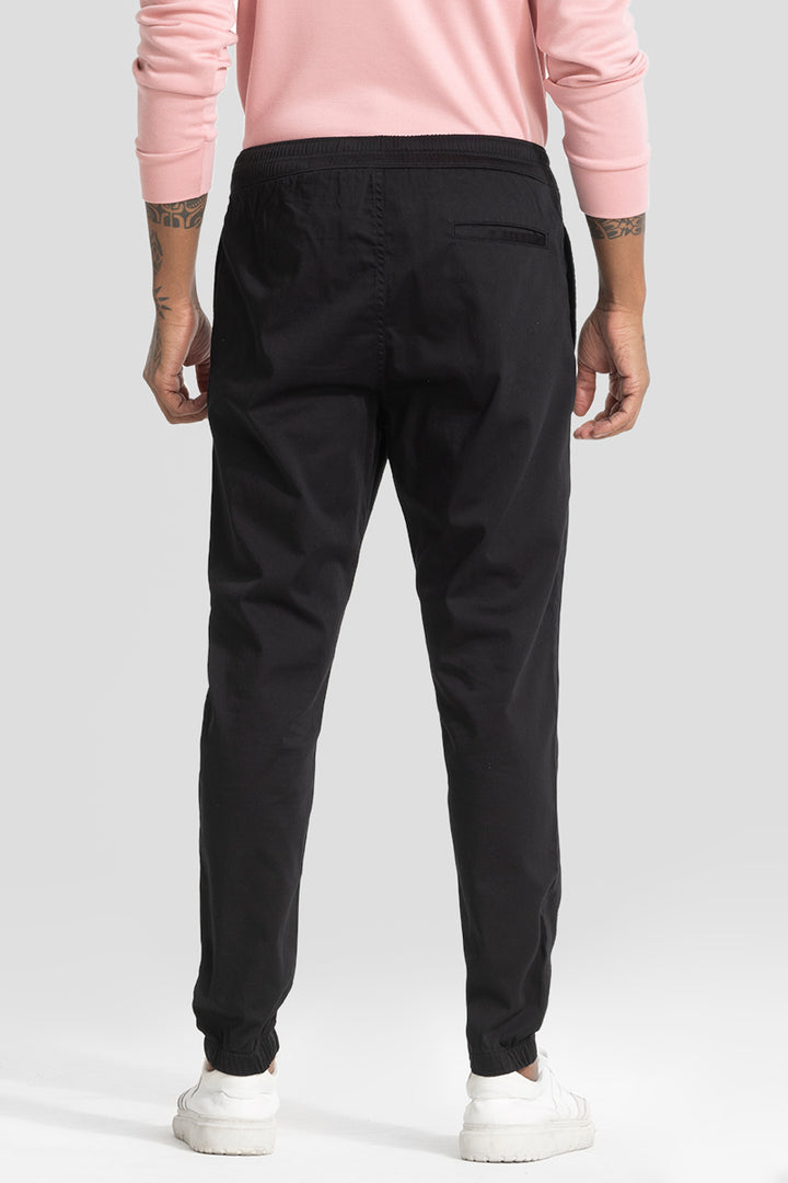 Jet Black Relaxed Fit Jogger