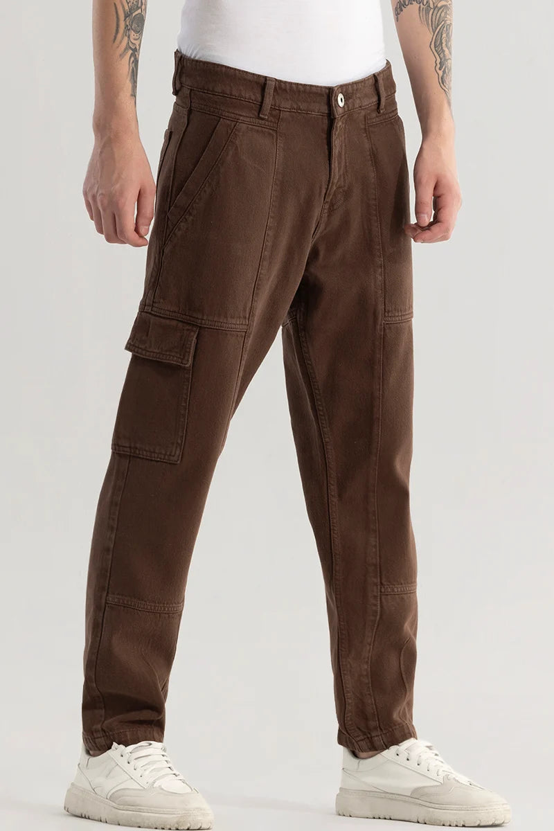 Trendtwill Brown Relaxed Fit Jeans