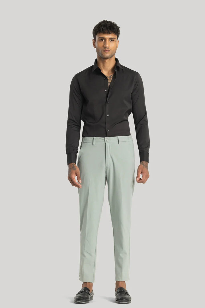 Giorgio Mint Green Slim Fit Trousers