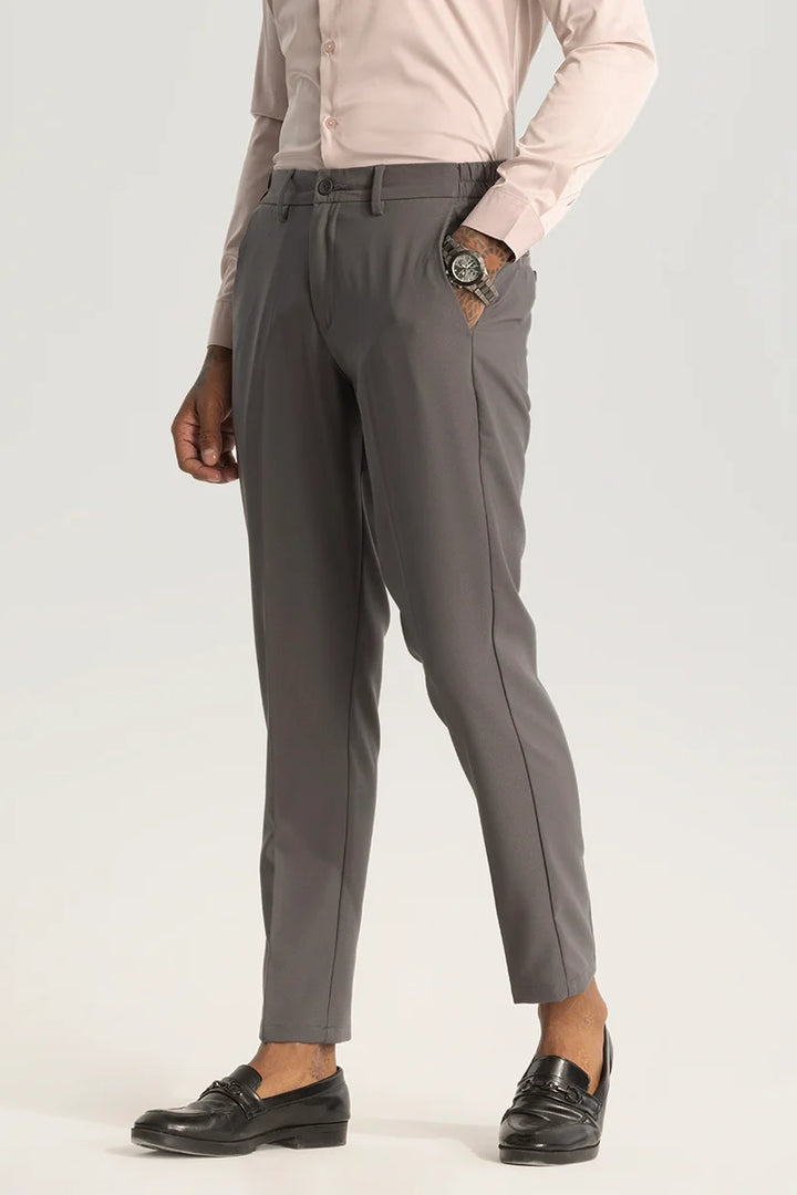 Grey Slim Fit Trousers