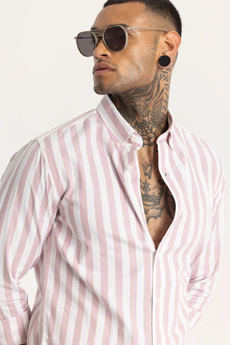 Light Pink Stripes Shirt