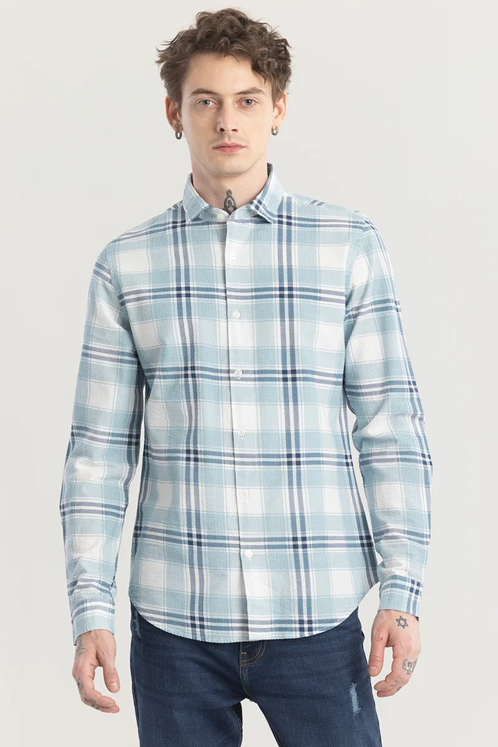 Patternoir Broad Blue Checks Shirt