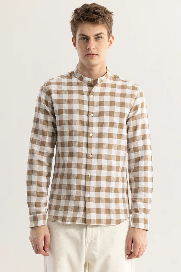 Plaiddora Beige Check Shirt