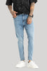 Light Blue Plain Skinny Fit Jeans