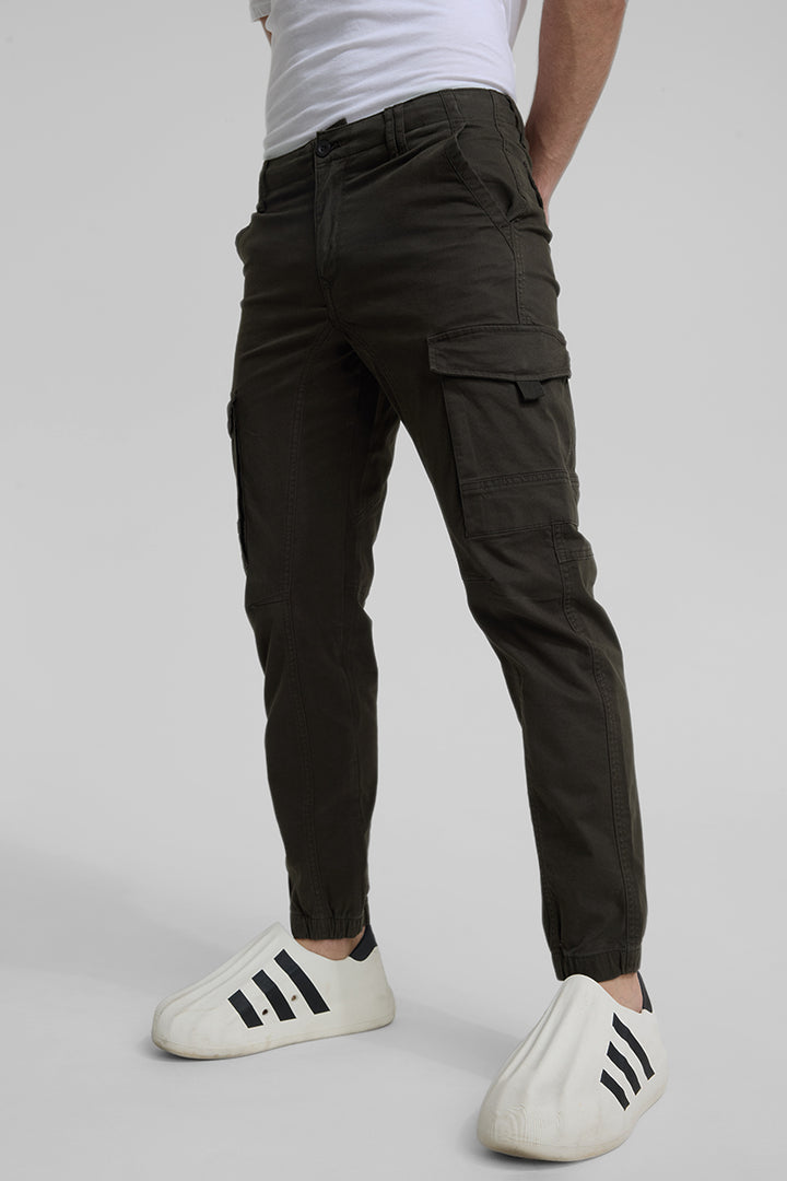 Olive Slim Fit Cargo Pants