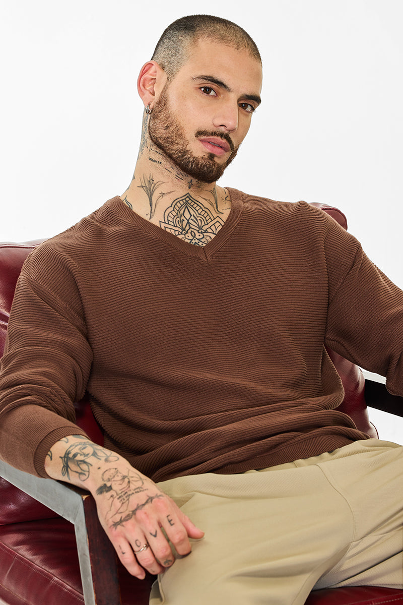 Core Lab Hazelnut Textured Sweater