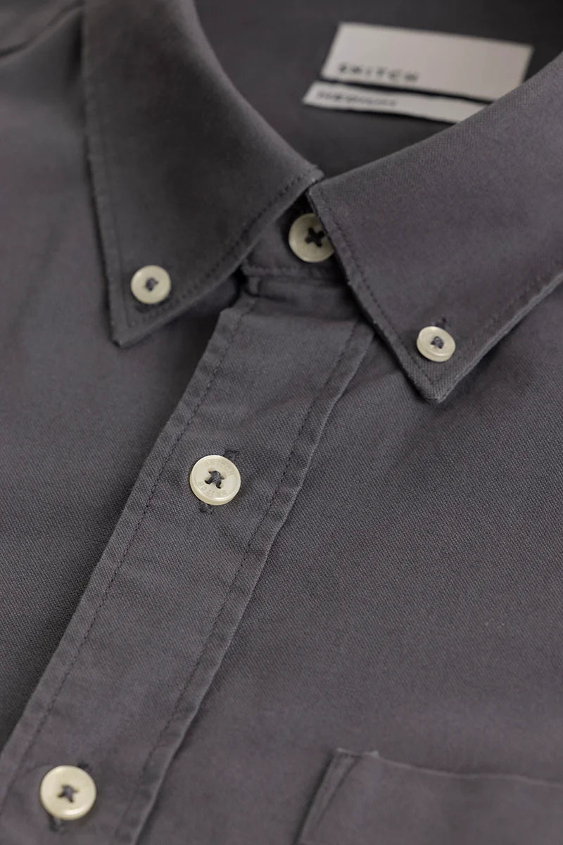 Shirtolo Plain Grey Shirt