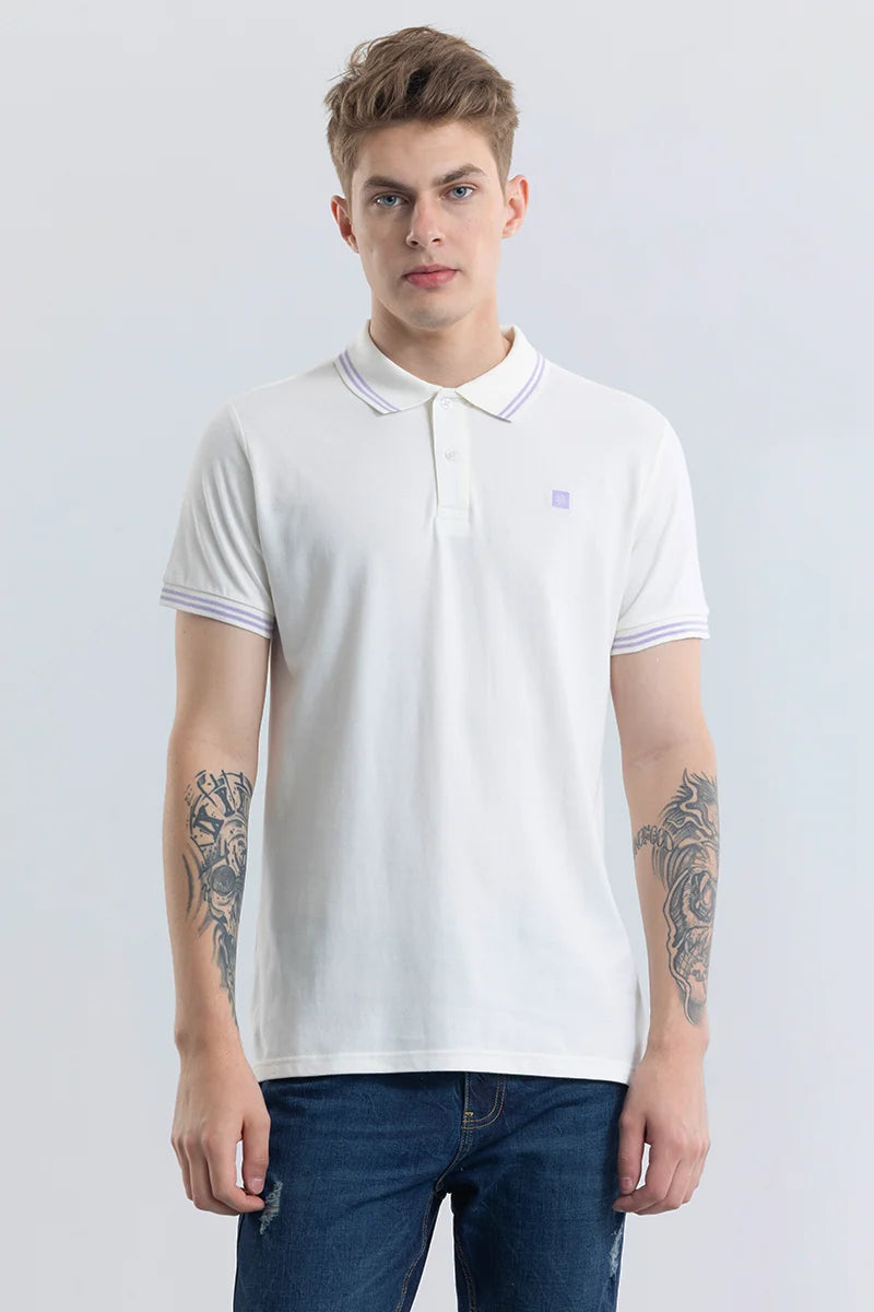 Nadia White Polo T-Shirt