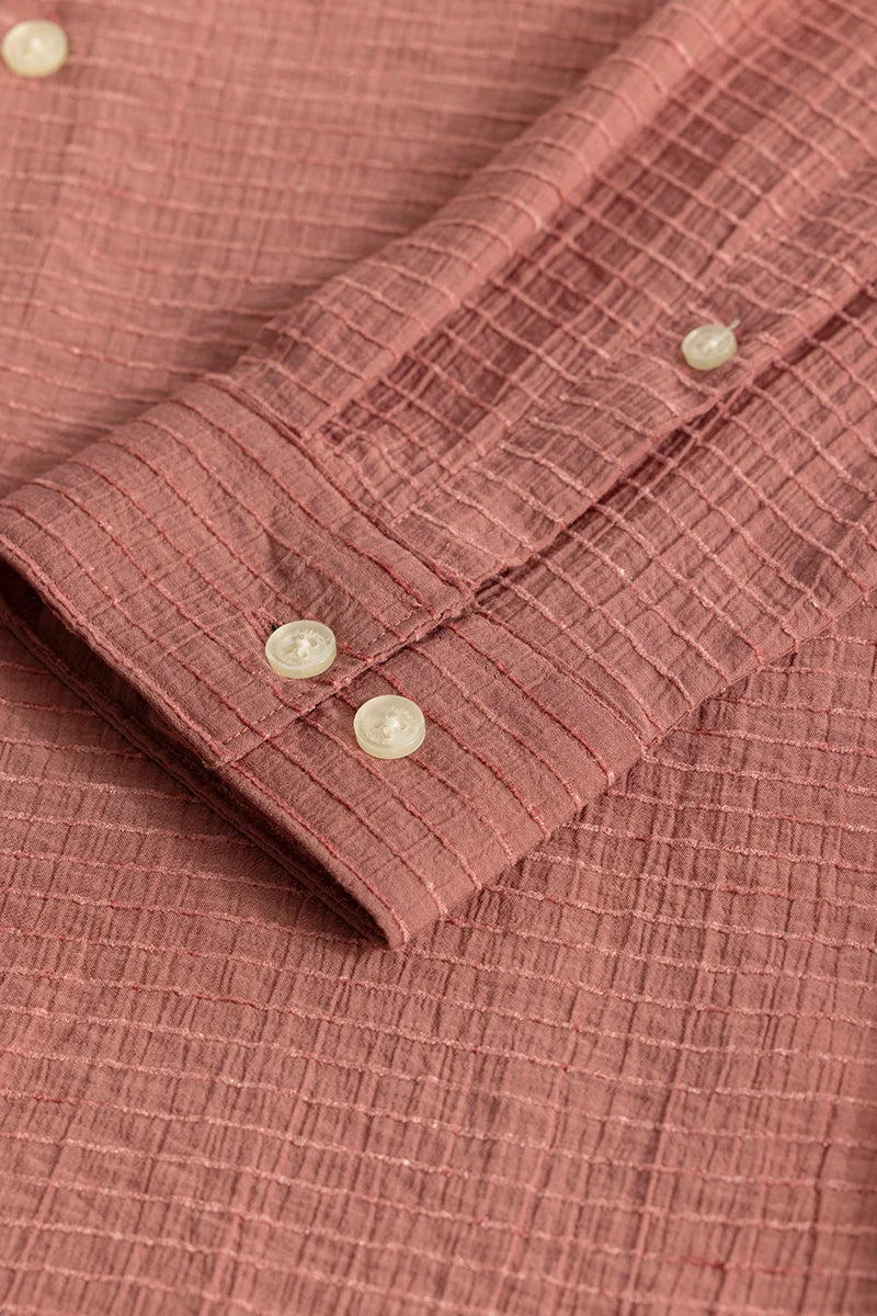 Benedetta Peach Textured Shirt