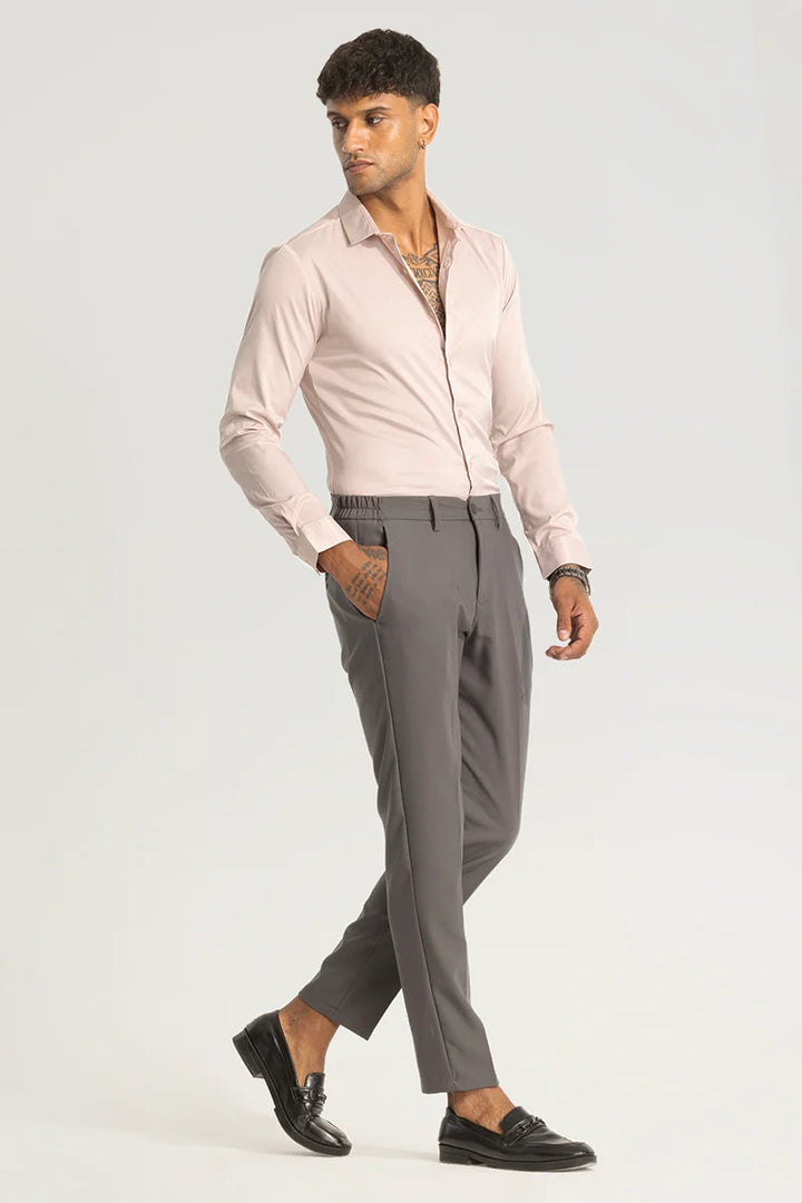 Grey Slim Fit Trousers