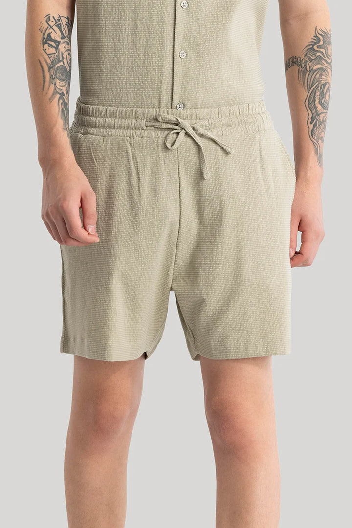 Daphne Sage Plain Shorts