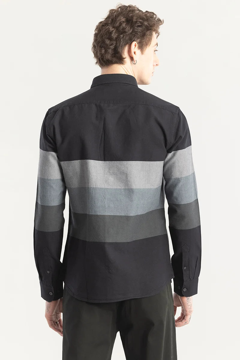 Shadient Stripe Black Shirt