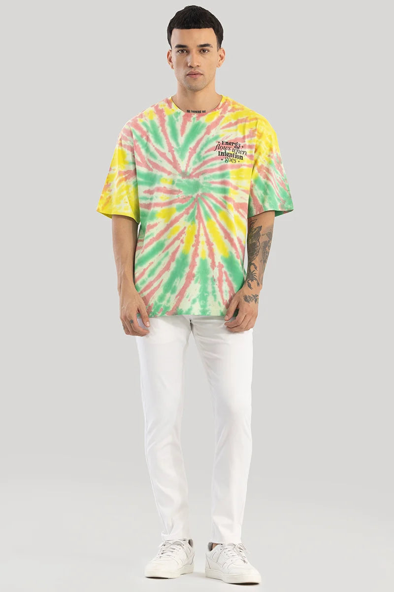 Marcel Multi Tie & Dye Oversized T-Shirt