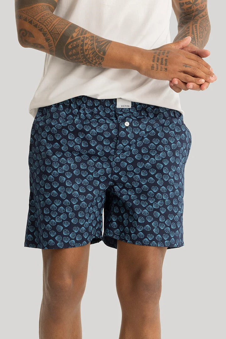 Nico Navy Printed Boxers