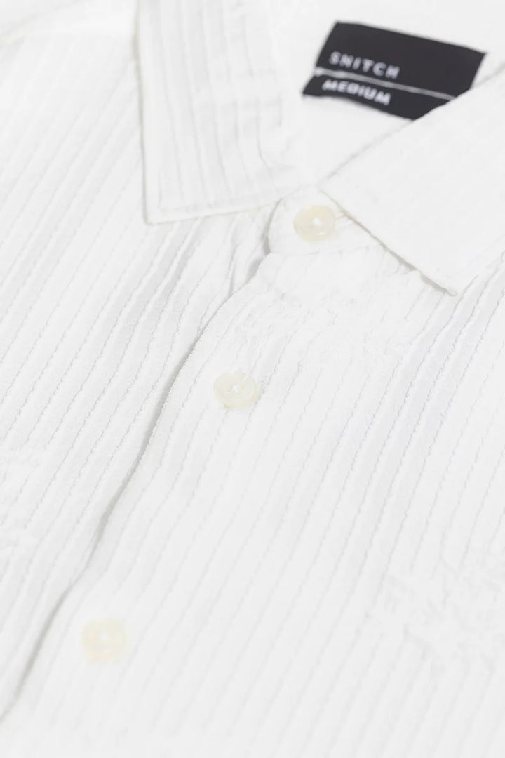 TextuRiche Snowy White Shirt