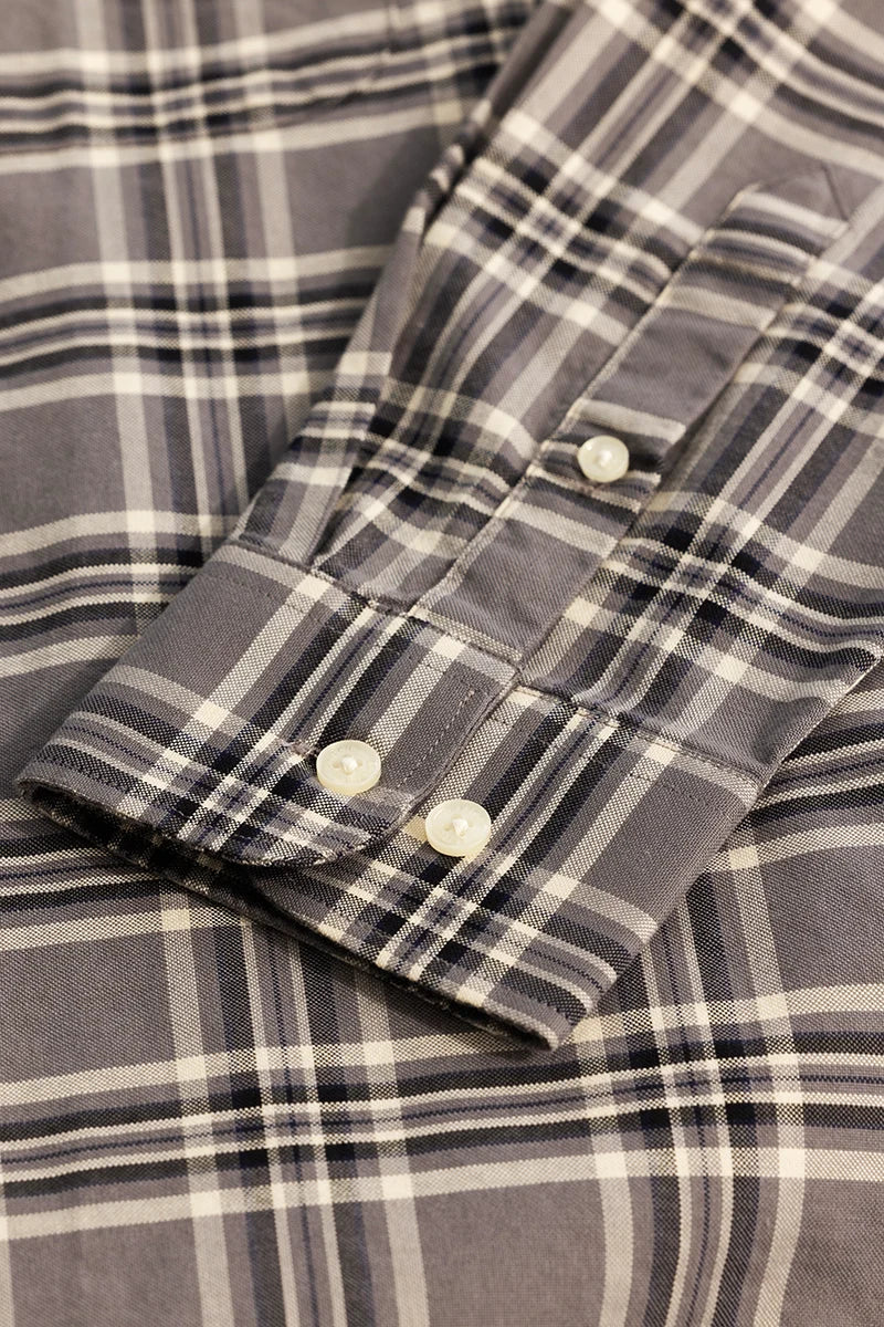 Grey Checks Oxford Shirt