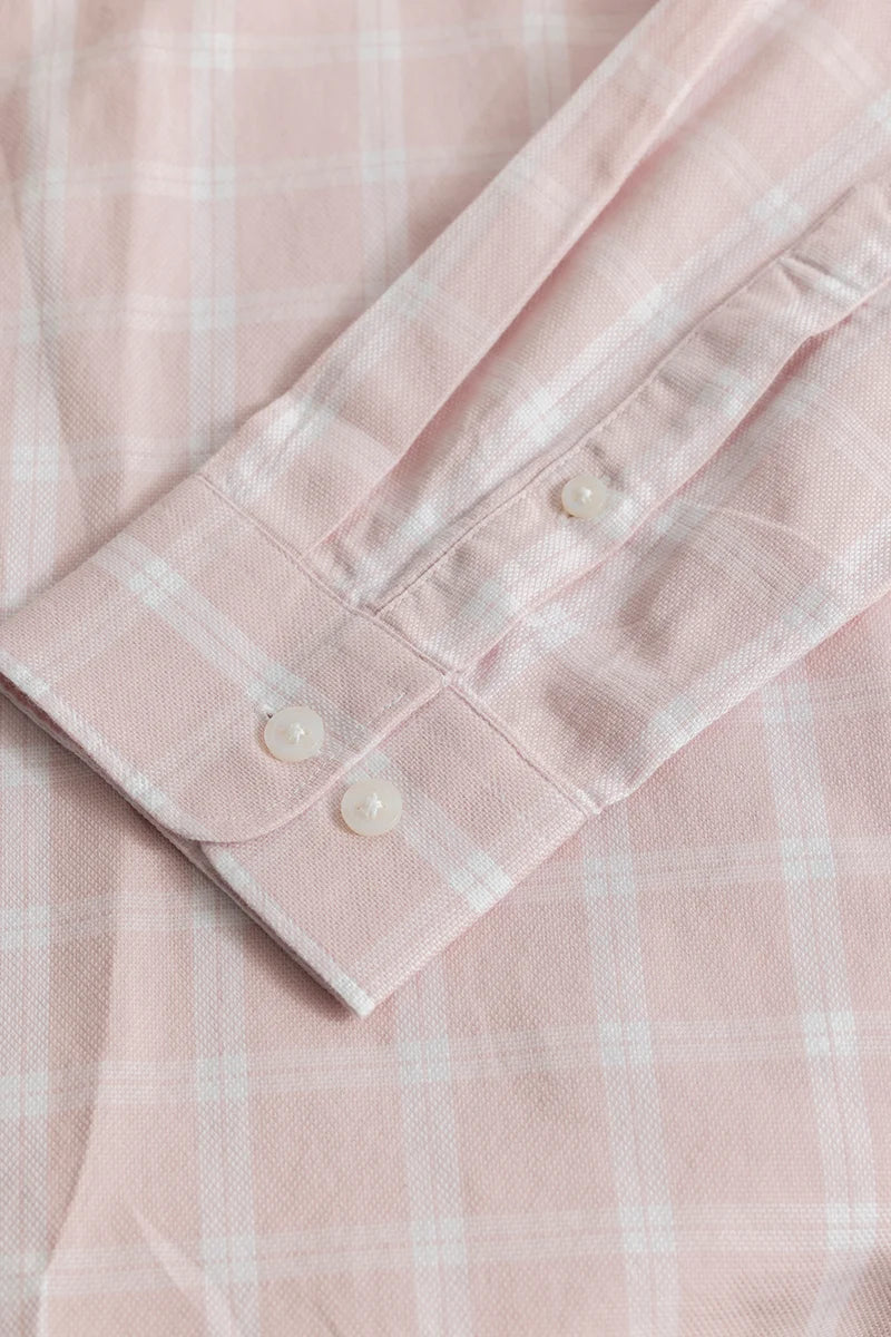 Antonio Light Pink Checks Shirt