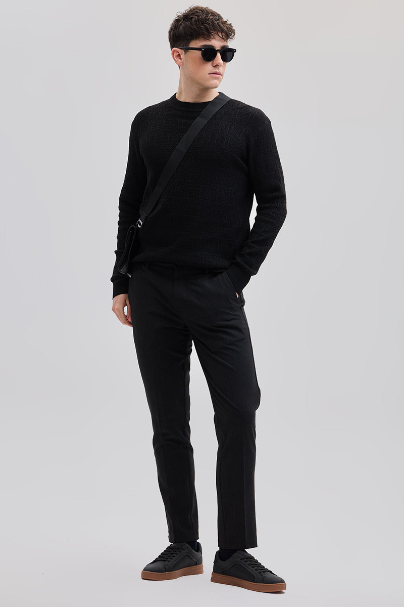 Black Knitted Sweater