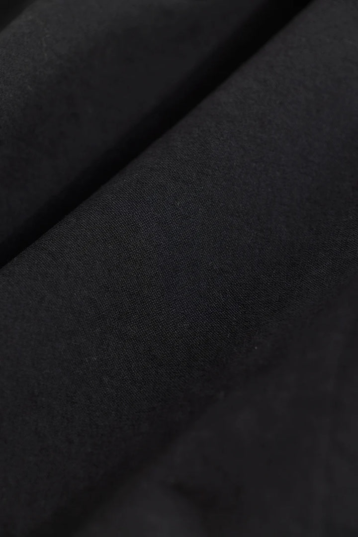 Lucia Black Plain Shirts