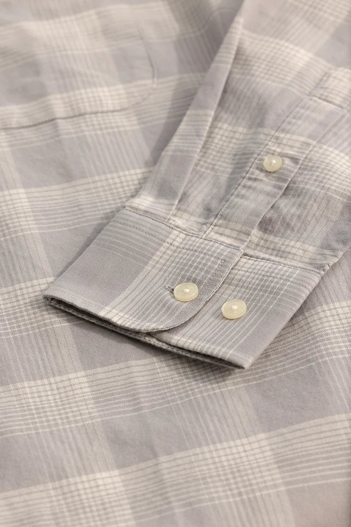 Grey Checks Oxford Shirt